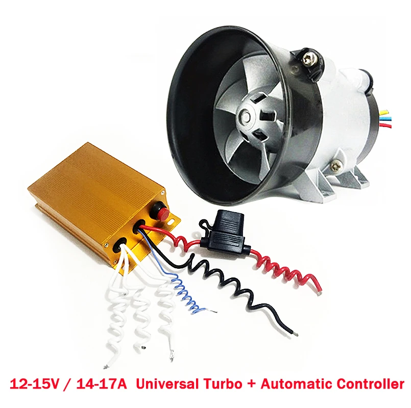 

Universal Car electric turbine Carregador turbo with Automatic controller 35000 RPM Turbo charger Maximum 300W