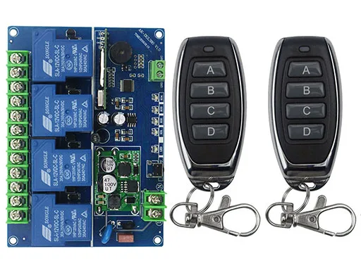 

Пульт дистанционного управления, 12 В, 24 В, 36 В, 48 В, 4 канала, 30 А, беспроводной