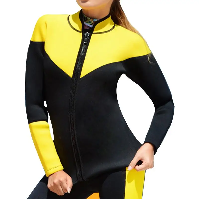 2018 New Women's Diving Suit Sunscreen Split Long Sleeve Warm Surf Clothes Jacket zipper clothes wear sunscreen swimsuit 2018 New Women's Diving Suit Sunscreen Split Long Sleeve Warm Surf Clothes Jacket zipper clothes wear sunscreen swimsuit