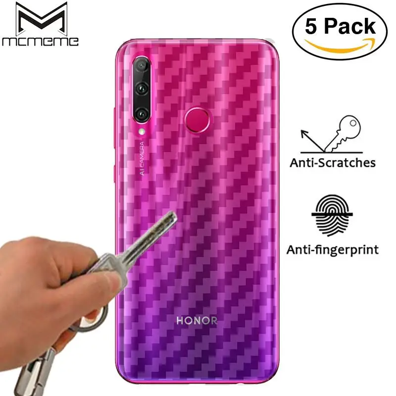 3D защитная задняя пленка из углеродного волокна для Huawei Honor 10i 20i Защитная задней