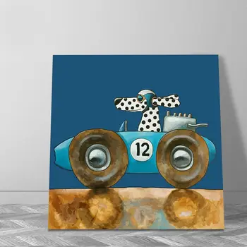 

digital paint by numbers Dog driver diy digital painting classical cars coloring by numbers modular painting