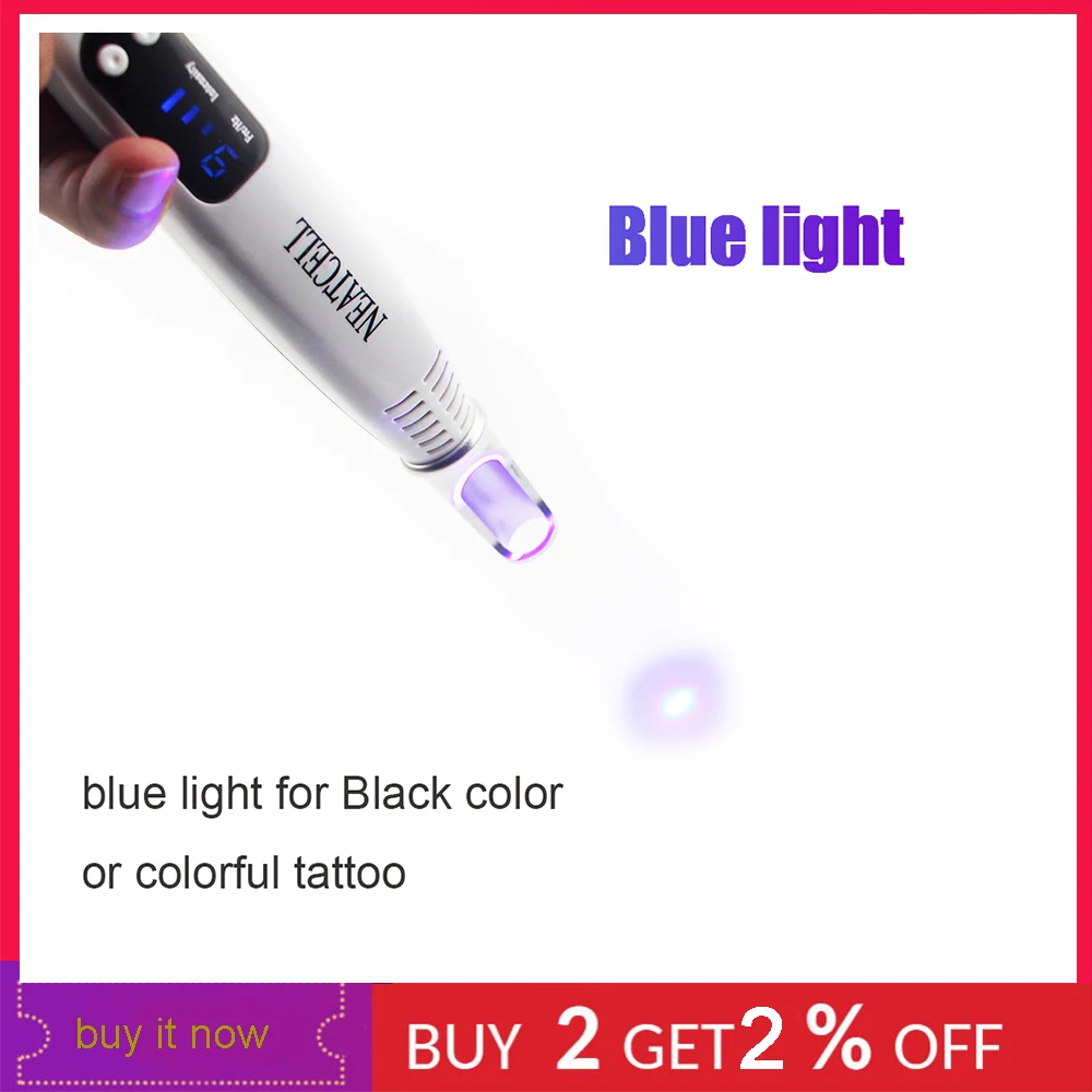 

Picosecond Blue Light Portable Laser Pen Therapy Scar Mole Pigment Tattoo Acne Freckle Removal Dark Spot Remover Machine