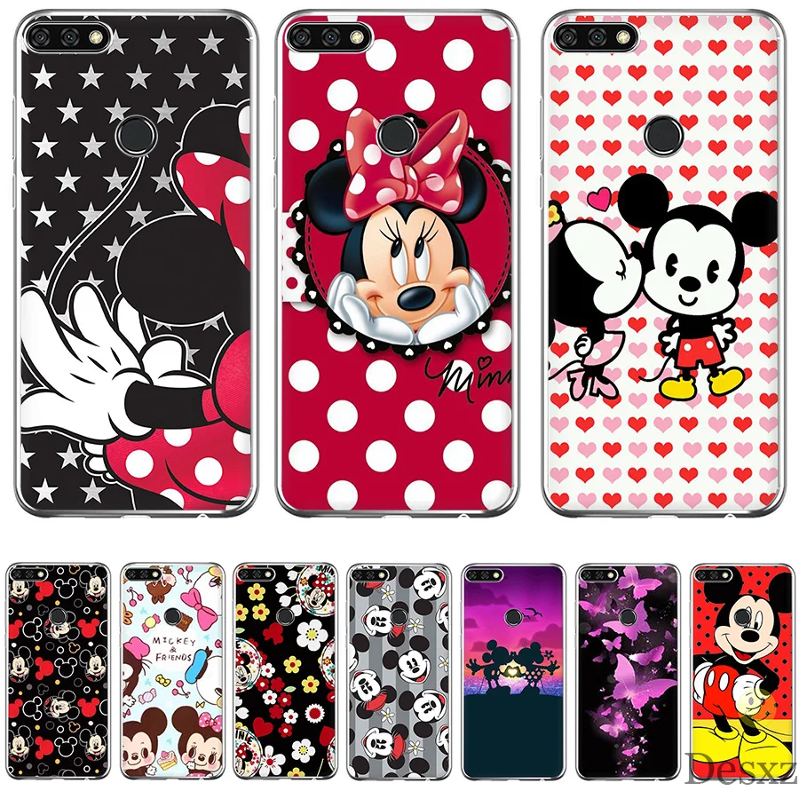 GerleekMickey Минни чехол для Huawei Mate 10 20 Y5 Y6 Y9 Чехол-Обложка телефона жесткий | Мобильные