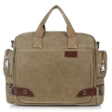 Vintage Bandoulière Sac Militaire Toile sacs à bandoulière Hommes messager sac hommes Casual Sac À Main fourre-tout Porte-Documents Pour Ordinateur