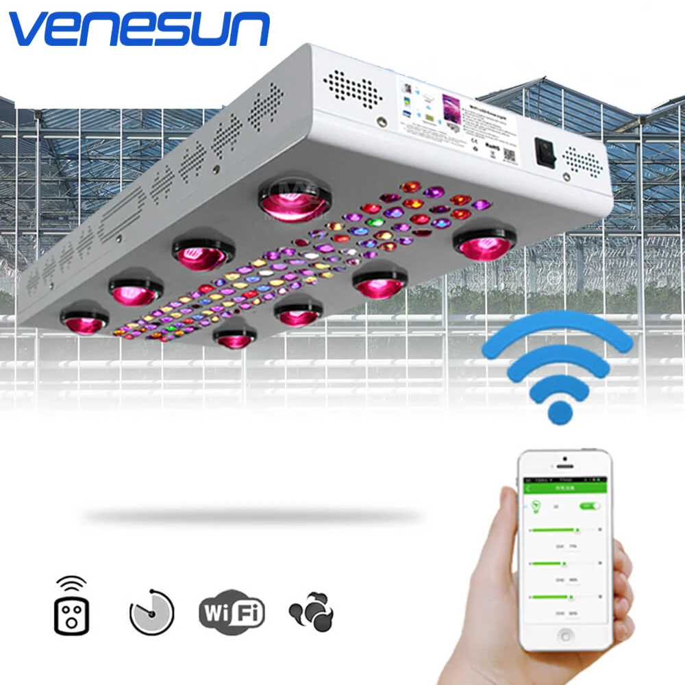 LED Grow Light Venesun Panel 1200W Full Spectrum with COB&LED Growing Lamp Dimmable WiFi Control for Indoor Plant Veg & Bloom LED Grow Light Venesun Panel 1200W Full Spectrum with COB&LED Growing Lamp Dimmable WiFi Control for Indoor Plant Veg & Bloom