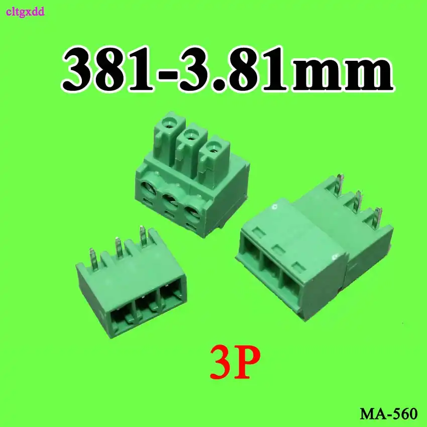 381 Pitch 3 81mm 3pin Pcb Pluggable Terminal Blocks Connector Male And Female Plug In Right Angle Pin Instead Phoenix Contact Connectors Aliexpress