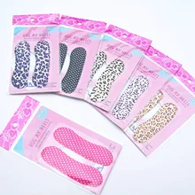 EPHER 5 пар с леопардовым принтом, накладки на пятку, Противоскользящие силиконовые накладки на пятку