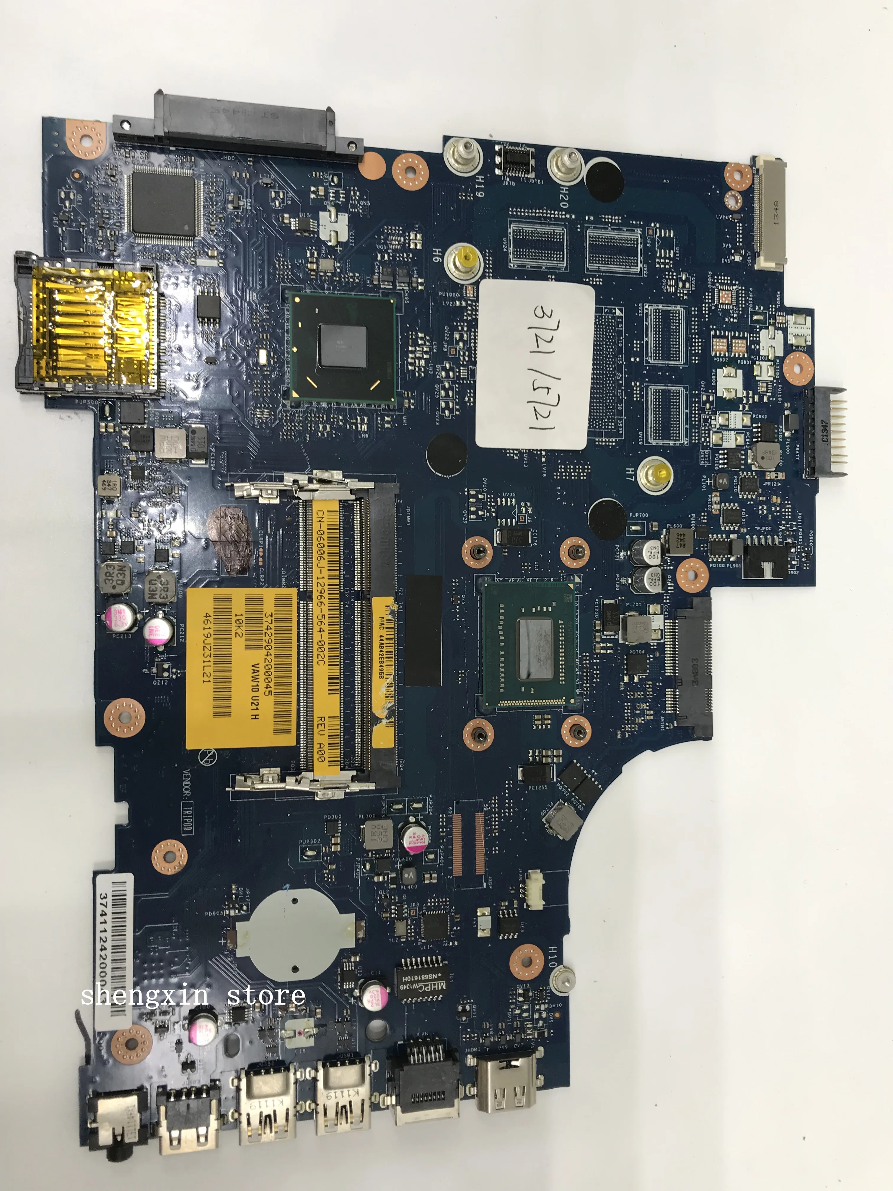 VAW11 LA-9102P REV:1.0 FOR Dell Inspiron 3721 5721 Laptop Motherboard CN-06006J I3 CPU mainboard | Компьютеры и офис