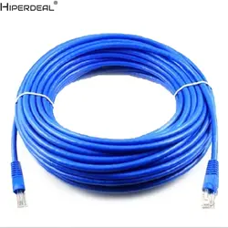 Hiperdeal 100 футов RJ45 CAT5 cat 5 High Скорость локальной сети Ethernet голубой соединительный кабель