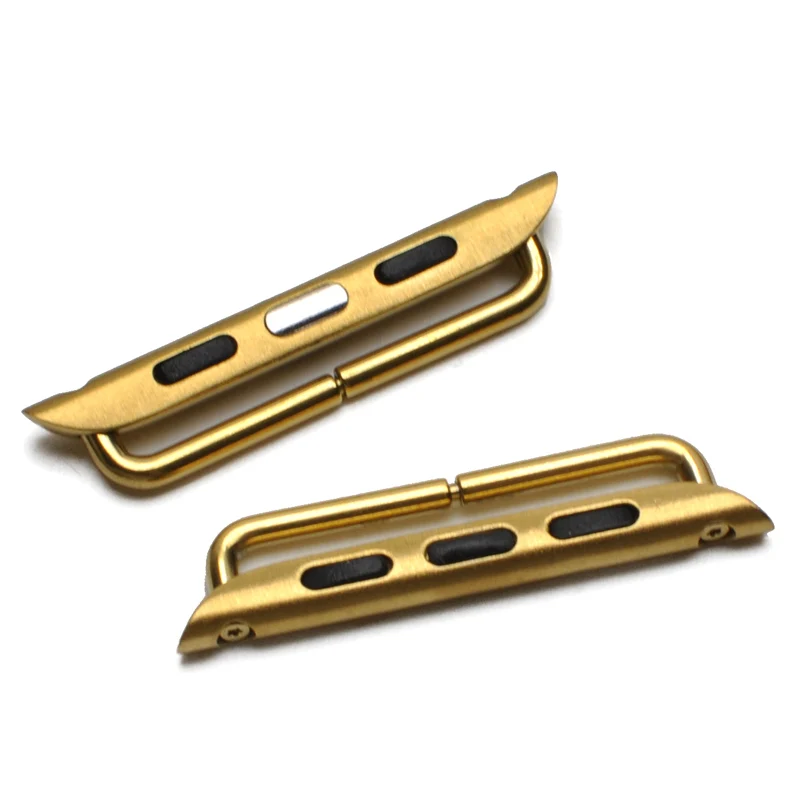 A pair Adapter For Apple Watch band 3 2 1 iwatch band 42mm 38mm Strap stainless steel belt Watchband Accessories Connector band A pair Adapter For Apple Watch band 3 2 1 iwatch band 42mm 38mm Strap stainless steel belt Watchband Accessories Connector band