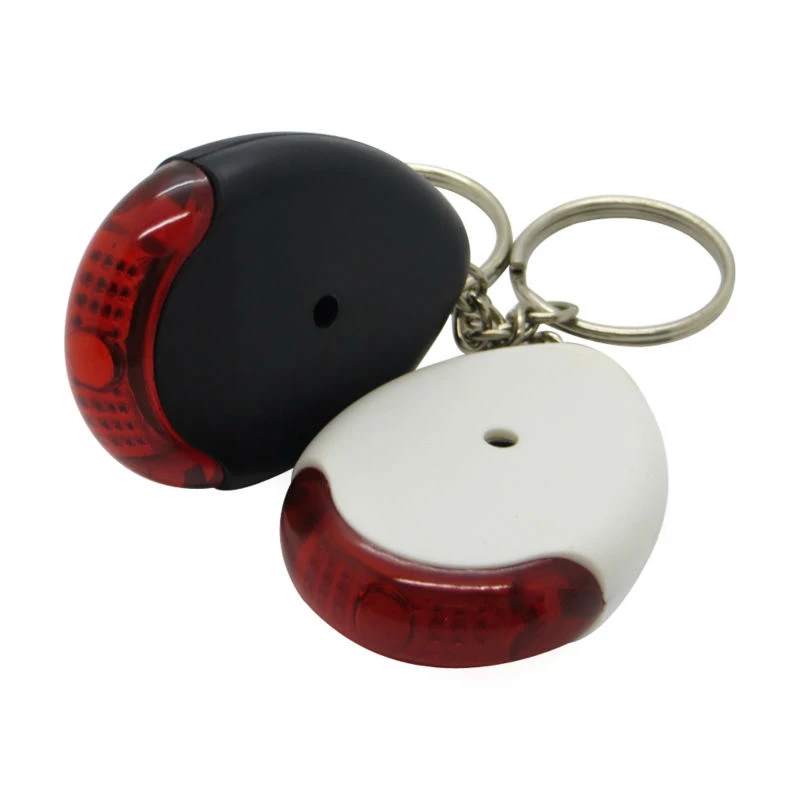 

10pcs/lot LED Light Torch Emergency Keychain ring KeyChain Whistle Sound Control Car Key Finder Locator Lost Keychain LED Finder