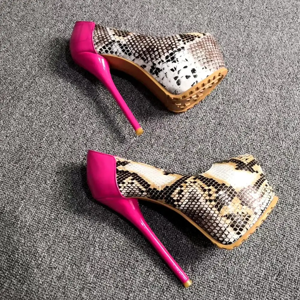 LAIGZEM CHIC Women Heels Peep Toe High Stiletto Heels Pumps Party Date Casual Female Ladies Shoes Zapatos Mujer Big Size 34-52 (9)