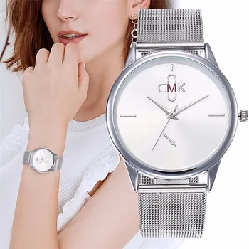 

CMK Watches Ultra Thin Steel Mesh Belt Watch Fashion Casual Women Dress Watch Ladies Dress Wristwatches Relogio Feminino