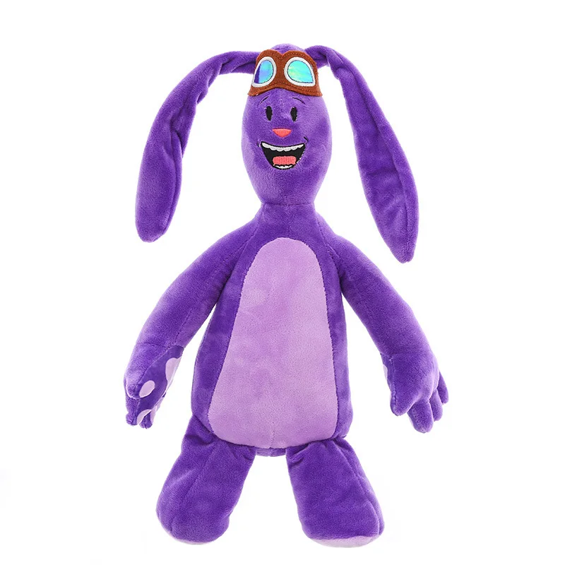 

Mim-Mim Purple Rabbits Cartoon Dolls Bunny Cute Mim Mim Glasses Long Ears Animals Cushion Kawaii Plush Stuffed Toys Soft Pillow