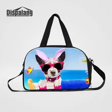 Dispalang деловая повседневная мужская и женская сумка-тоут для путешествий сумка для собак с животным принтом большая оксфордская Дорожная сумка на плечо дорожная сумка для выходных