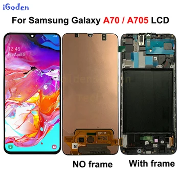 

6.7'AMOLED For Samsung Galaxy A70 LCD A705 A705F SM-A705F LCD Display Touch Screen Digitizer Assembly For SAMSUNG A70 A705DS LCD