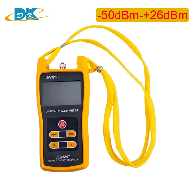

Handheld Optical Power Meter JW3208C -50dBm-+26dBm Fiber Optical Power Meter Testing instrument for CATV optical fiber network