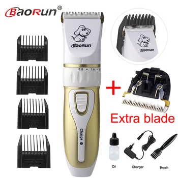 

Professional Low-noise Safe 8W High Power Rechargeable Electric Hair Trimmer Cat Dog Pet Hair Shaver Clipper Cutting