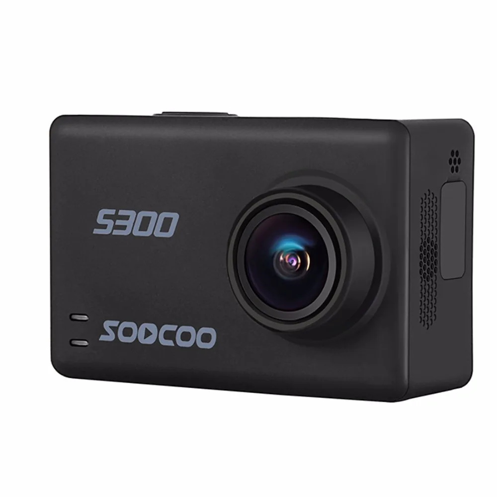 SOOCOO S300 экшн Камера 2,3" сенсорный экран с ЖК-дисплеем Hi3559V100+ IMX377 4 K 30fps 1080 P 120fps EIS Wi-Fi 12MP пульт дистанционного управления внешний микрофон gps Камера - Цвет: Черный