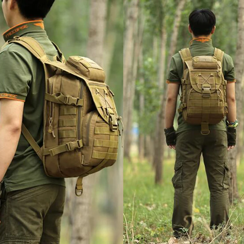 45L Large Capacity Man Army Tactical Backpacks Military Assault Bags Outdoor Molle Pack For Trekking Camping Hunting Bag