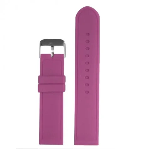 20mm Purple Colour Silicone Jelly Rubber Ladies Watch Band Straps WB1087I20JB