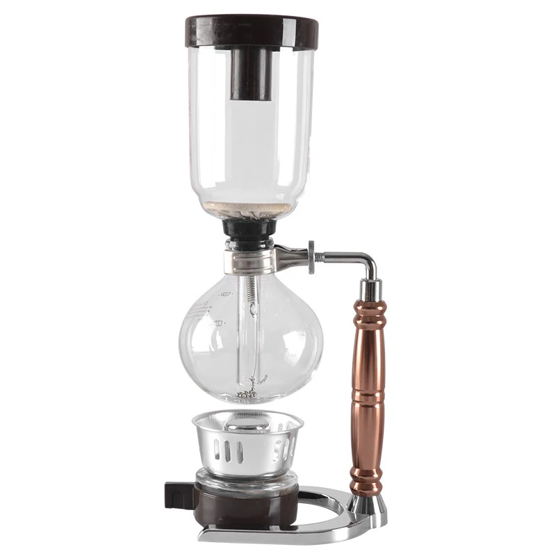 Achat Style japonais Siphon cafetière thé Siphon pot vide cafetière verre type machine à café filtre kahve makinas 3cup