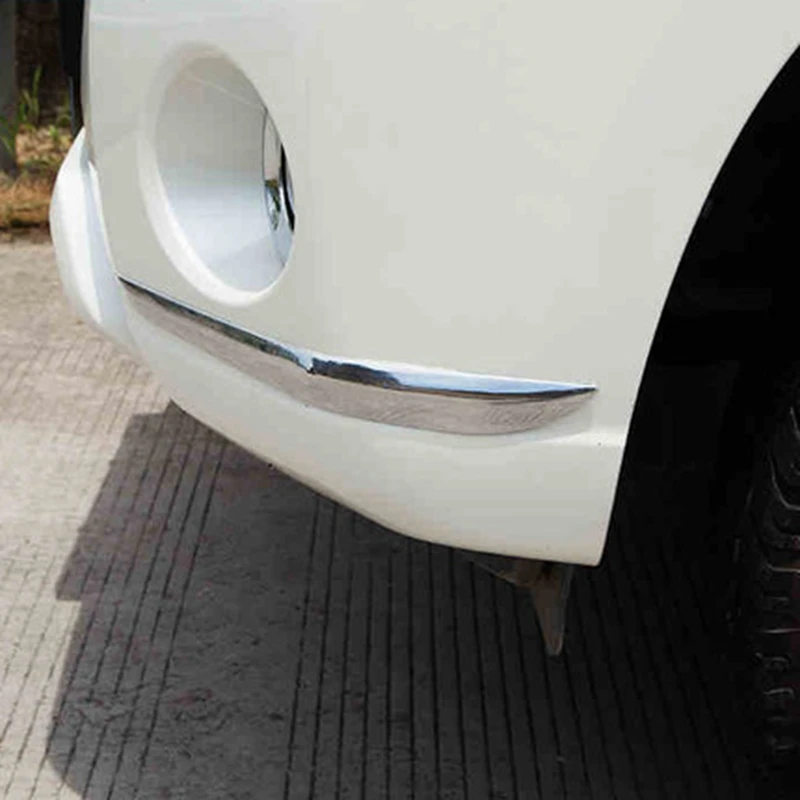 

ABS Chrome Front Rear Foglight Eyelid Corner Eyebrow Strip Body Moulding For Toyota Cruiser Prado FJ150 FJ 150 2014 2015 2016