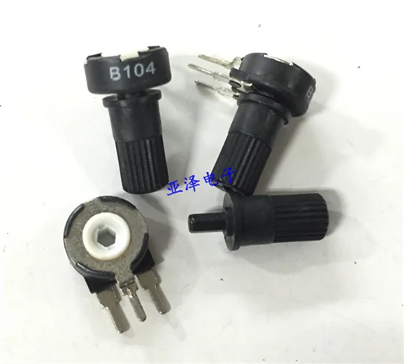 5PCS/LOT Potentiometer PT10 B100K adjustable potentiometer Vertical