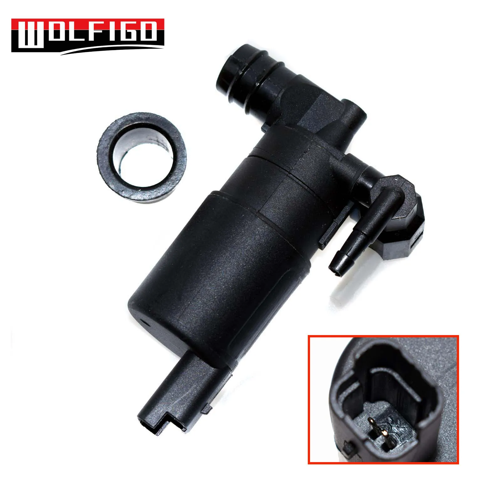 

WOLFIGO 643475 Window Washer Pump Front Rear for Peugeot 307 308 3008 407 5008 4408575,91160063,6434.70,6434.75,7700428386 New