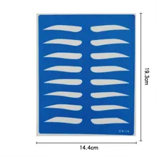 10 шт. силиконовые Бланк Skin Практика татуировки трафарет Татуаж Практика Кожи татуировки аксессуары питания