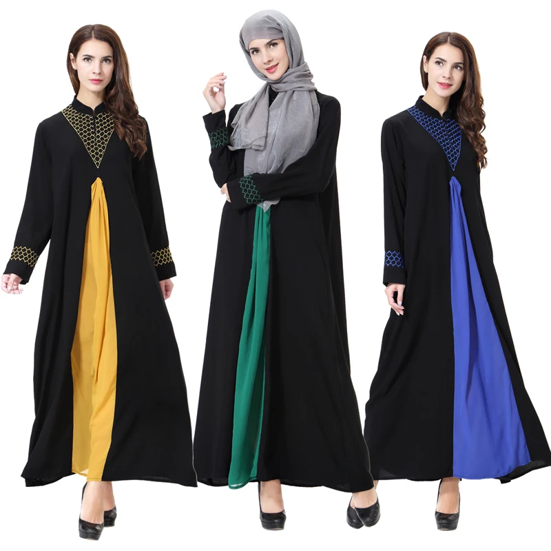 Абая для женщин Vestidos Qatar мусульманское платье Хиджаб Женский кафтан abaya Дубай исламский халат одежда Рамадан Elbise