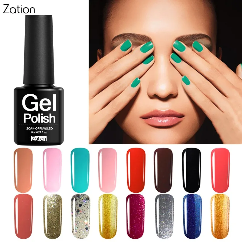 

Zation Professional One Step Gel Lacquer No Need Top Base Coat Gel Polish Enamel Primer for Nails Decorations 3 In 1 Gel Varnish
