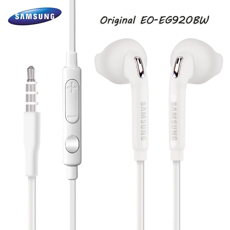 

Original Samsung EG920 3.5MM Earphone Jack Headset Earpiece Mic Volume Control For Galaxy Note 4 5 8 9 S6 S7 S8 S9 S10 A7 A8 A9