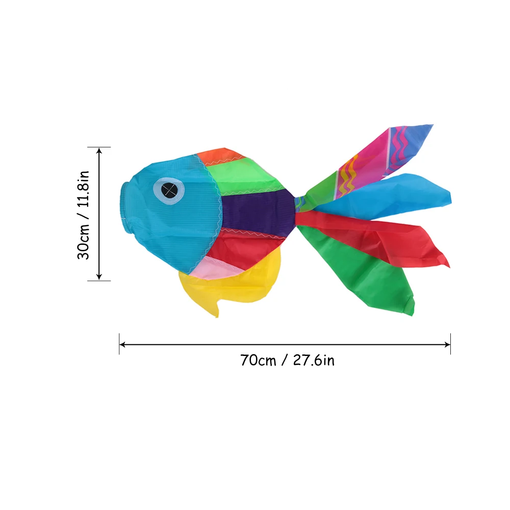 Детские игрушки 70 см длина Многоцветный 3D воздушные змеи милый рыбий тип воздушный змей Летающий хвост воздушные змеи хвосты Ripstop Sail