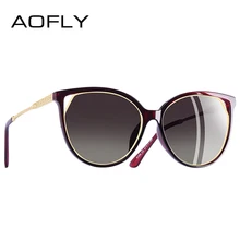AOFLY, фирменный дизайн, кошачий глаз, солнцезащитные очки, женские, поляризационные, модные, солнцезащитные очки для женщин, стразы, дужки, очки, UV400, A104