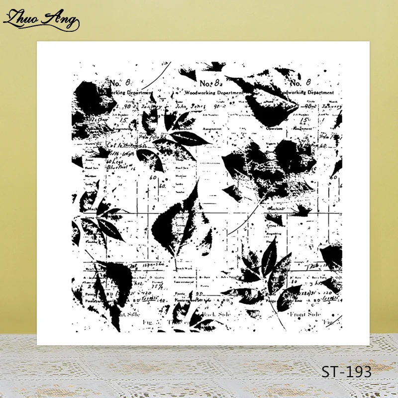 

Leaves silicone Stamp for DIY Scrapbooking/Photo Album Decorative Card Making Clear Stamps Supplies