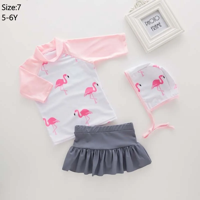 Прямая поставка; купальный костюм для маленьких девочек; одежда для купания С КАКТУСОМ для маленьких детей; шляпа+ топ+ штаны в полоску; пляжная одежда для спа; Новинка года - Цвет: pink 7