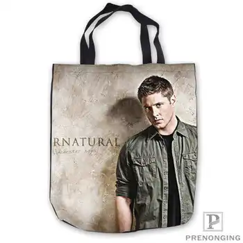 

Custom Canvas supernatural ToteBags Hand Shopping Bag Casual Beach HandBag Casual 180713-06-16