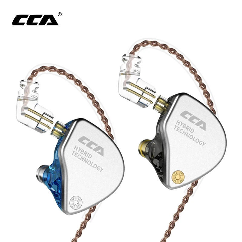 CCA CA4 1BA+ 1DD гибридные наушники в ухо HIFI DJ монитор для бега спортивные наушники гарнитура вкладыши с съемным кабелем CCA C10 C04