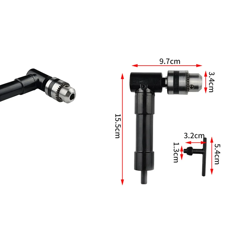 Набор вложений Сверла Электрический 90 градусов угол шестигранного хвостовика патрон самосверлильный адаптер ключ беспроводной сверла