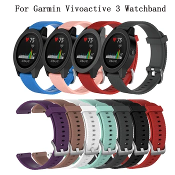 

Colorful Replacement Silicone Strap for Garmin Vivoactive3 Smart Bracelet Vivomove HR Adjusting Band Fitness Tracket Watchband