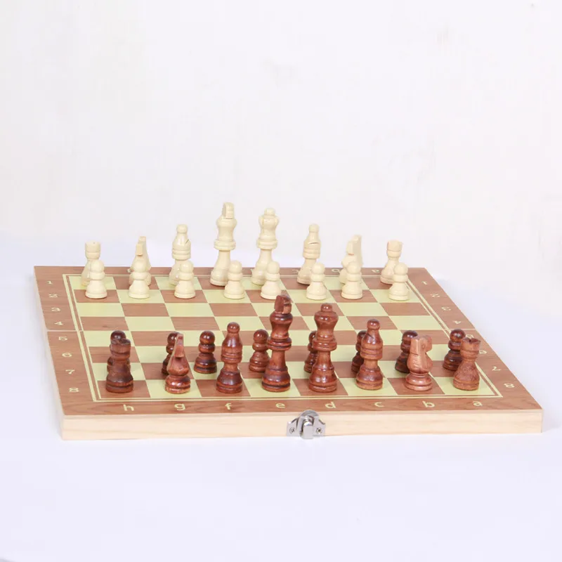 4 размера Горячая деревянные складные шахматы дизайн 3 в 1 деревянный Международный шахматный набор дорожные игры шахматы