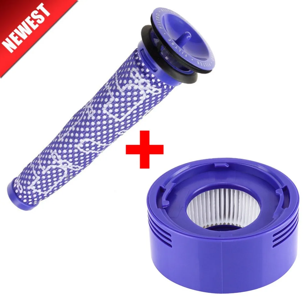 Pre Filter + Hepa Post-Filter Kit Voor Dyson V7 V8 Vacuüm Vervanging Pre-Filter (DY-96566101) en Post-Filter (DY-96747801)