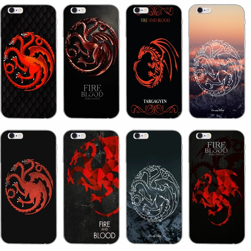 

Game of Thrones targaryen silicone TPU Soft phone case For Xiaomi Mi 6 A1 5 5s 5x mix max 2 Redmi Note 3 4 5 5A pro plus