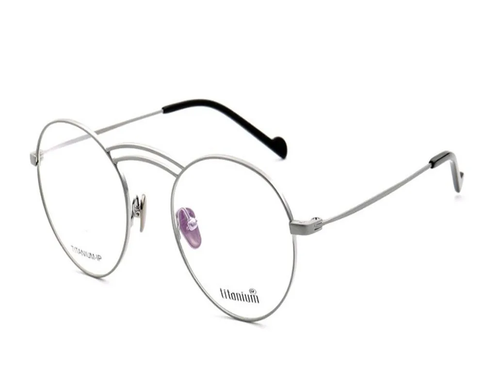 Brillen Vollrand Mode Klare Goggle Hohe Qualität Runde Linse Titan Ultraleicht Optische Rahmen Unisex Mongoten wgqzAZWII