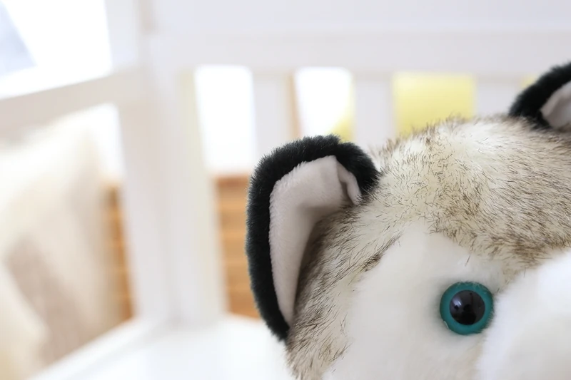  18/22/28 cm Simulation Husky Plush Toy Stuffed Animal Husky Dog Toys For Children Education Home De