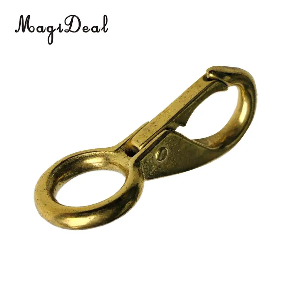 MagiDeal Heavy Duty Pure Brass Fixed Eye Marine Boat Snap Hook Buckle for Fishing Flatable Sail Canoe Kayak Boat Accessories