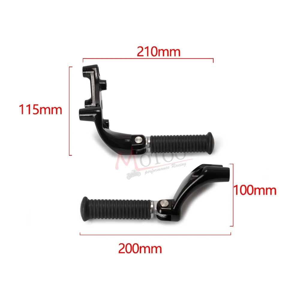Пассажирский подножек задние колышки для ножных опор педаль задний монтажный комплект в сборе для Harley Sportster XL 883 1200 883C 883L 2004