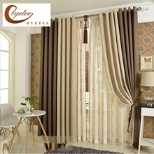 byetee Korean Solid Color Linen Curtain Shade Cloth Cotton Curtains Living Room Curtain Bedroom Finished