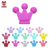 BOBO.BOX 10pcs Baby Teething Toys Crown Silicone Beads Food Grade Silicone DIY Pacifier Chain Pendant Accessories Baby Teethers ► Photo 2/6